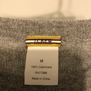 JCrew 100% cashmere sweater—gray